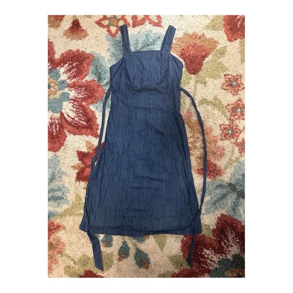 navy blue jean dress